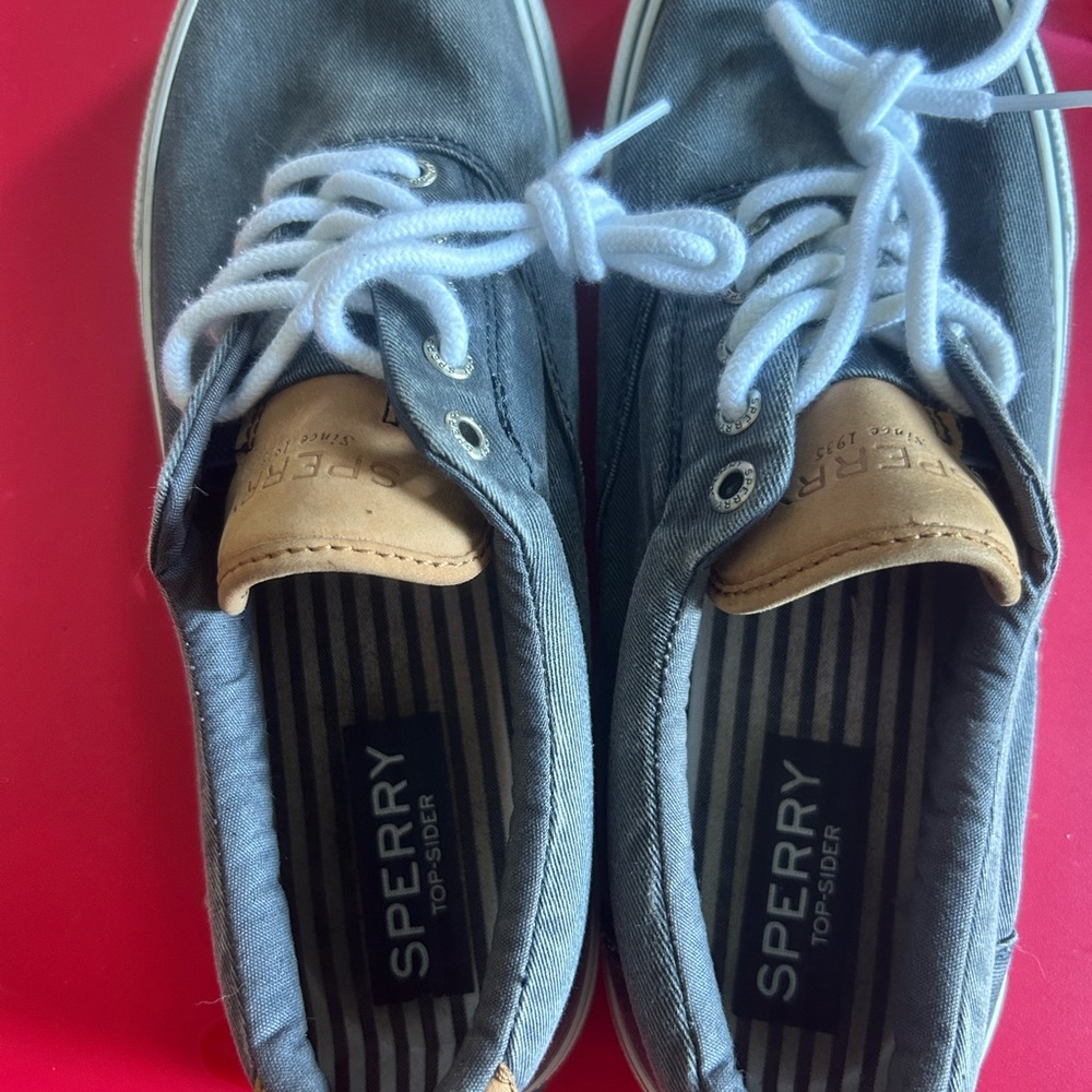 Sperry Top-Sider Charcoal Canvas Shoes